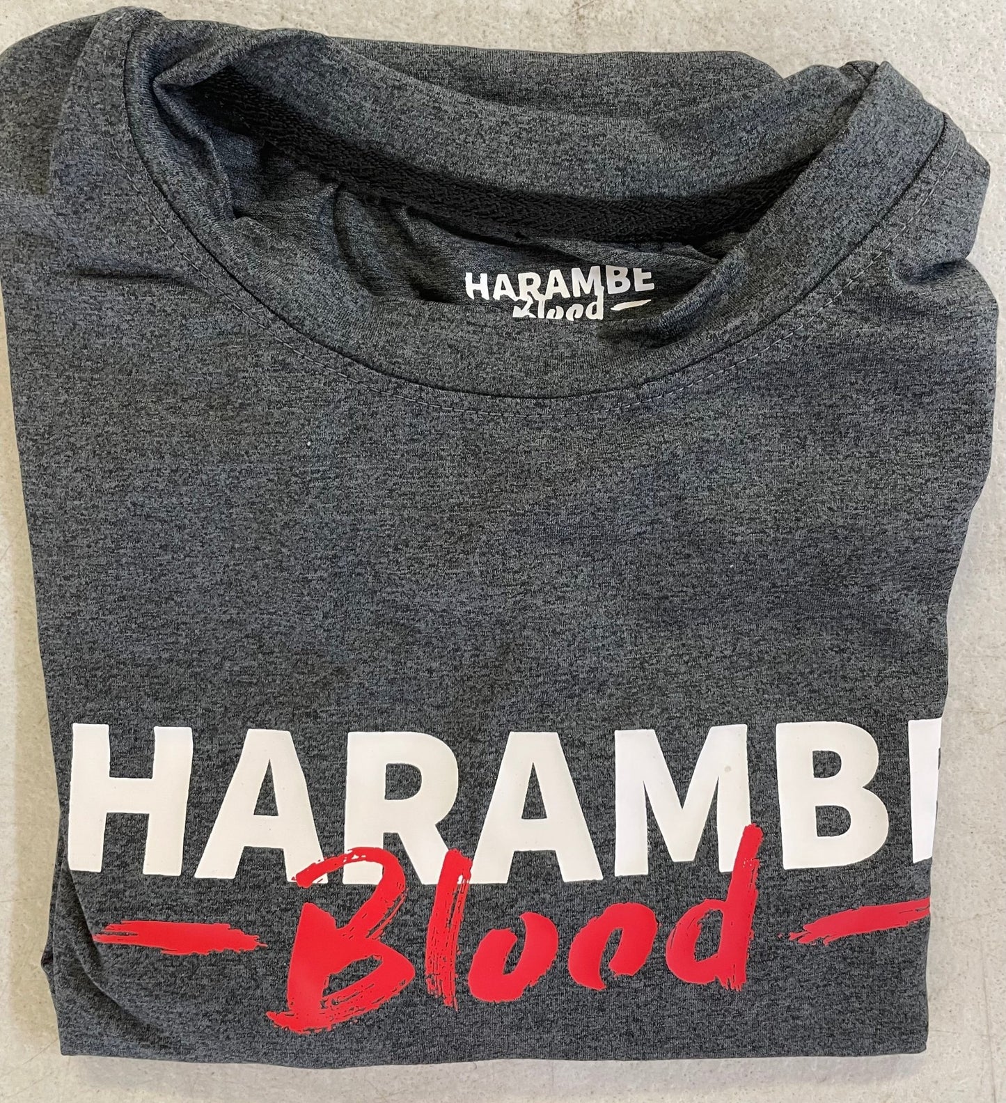 Harambe Blood + American Flag - Short Sleeve T-shirt - Harambe Blood